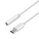 AISENS CONVERSOR USB-C , USB-C/M-JACK 3.5/H, BLANCO